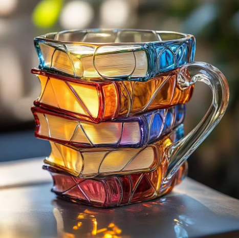 Layered Book Mug